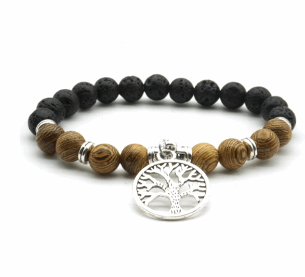 Hand-woven Rope Tree of Life Bracelet