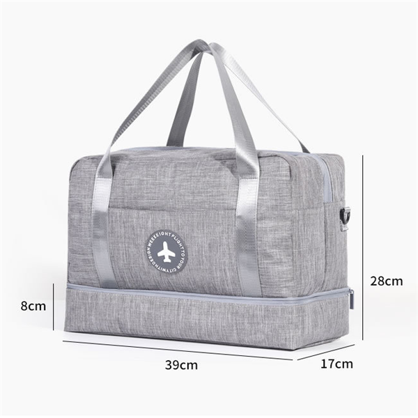 Travel bag with shoe compartment