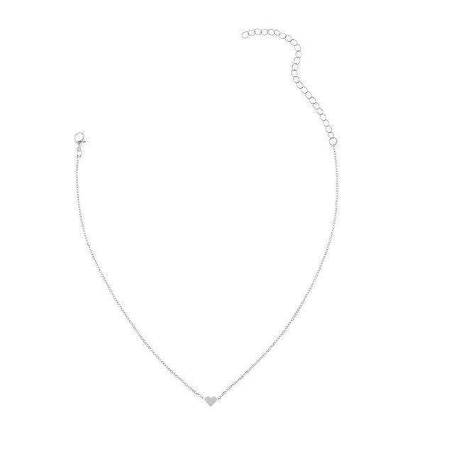 Collier ras du cou cœur et âme