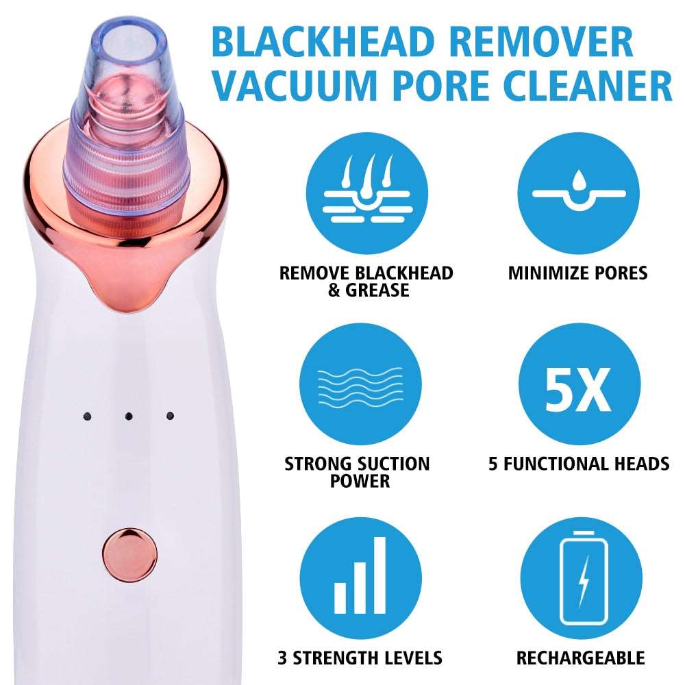 Facial cleansing and acne, blackheads and pimples removal tool