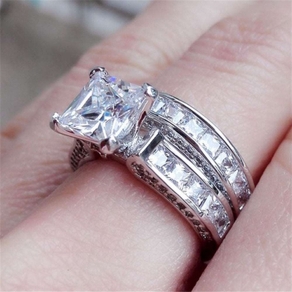 Double diamond ring