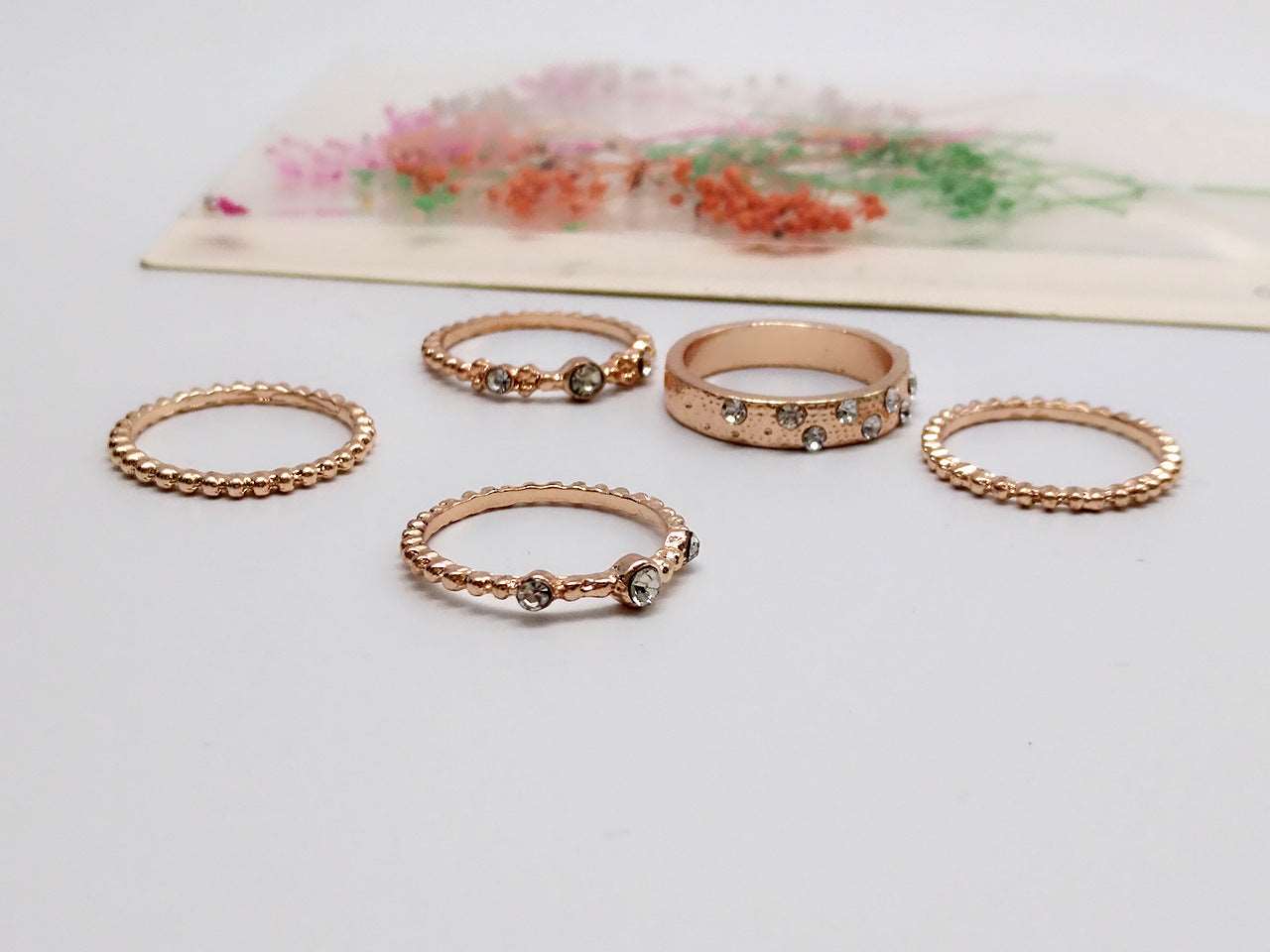 Set of 5 Bohemian Rings Bohemia