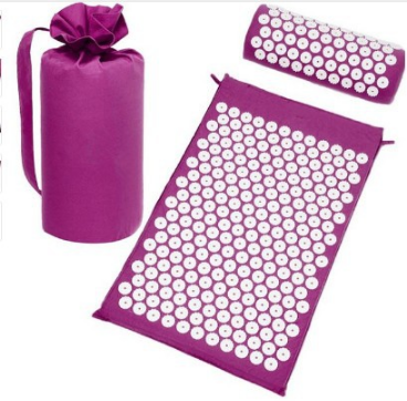 Tapis de yoga et d'acupression et massage sur coussin d'oreiller