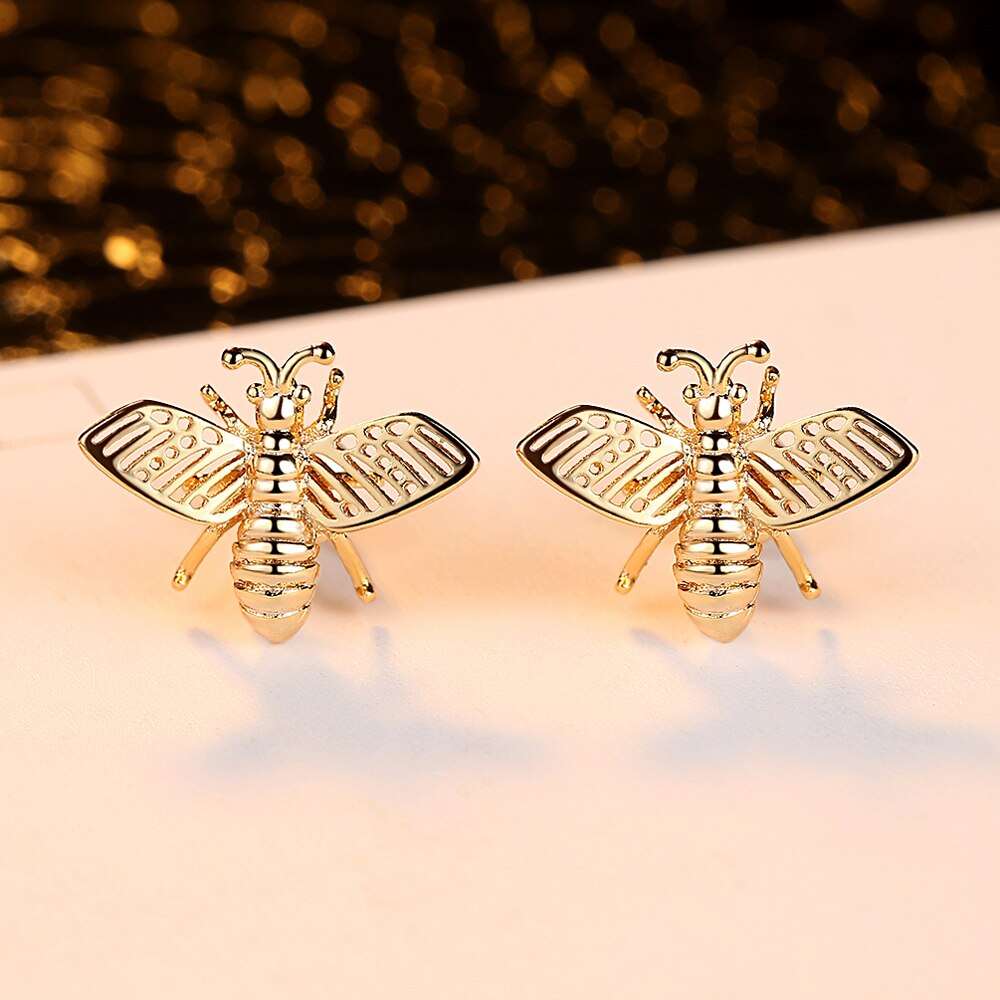 3 Styles Korean Bee and Flower Earrings