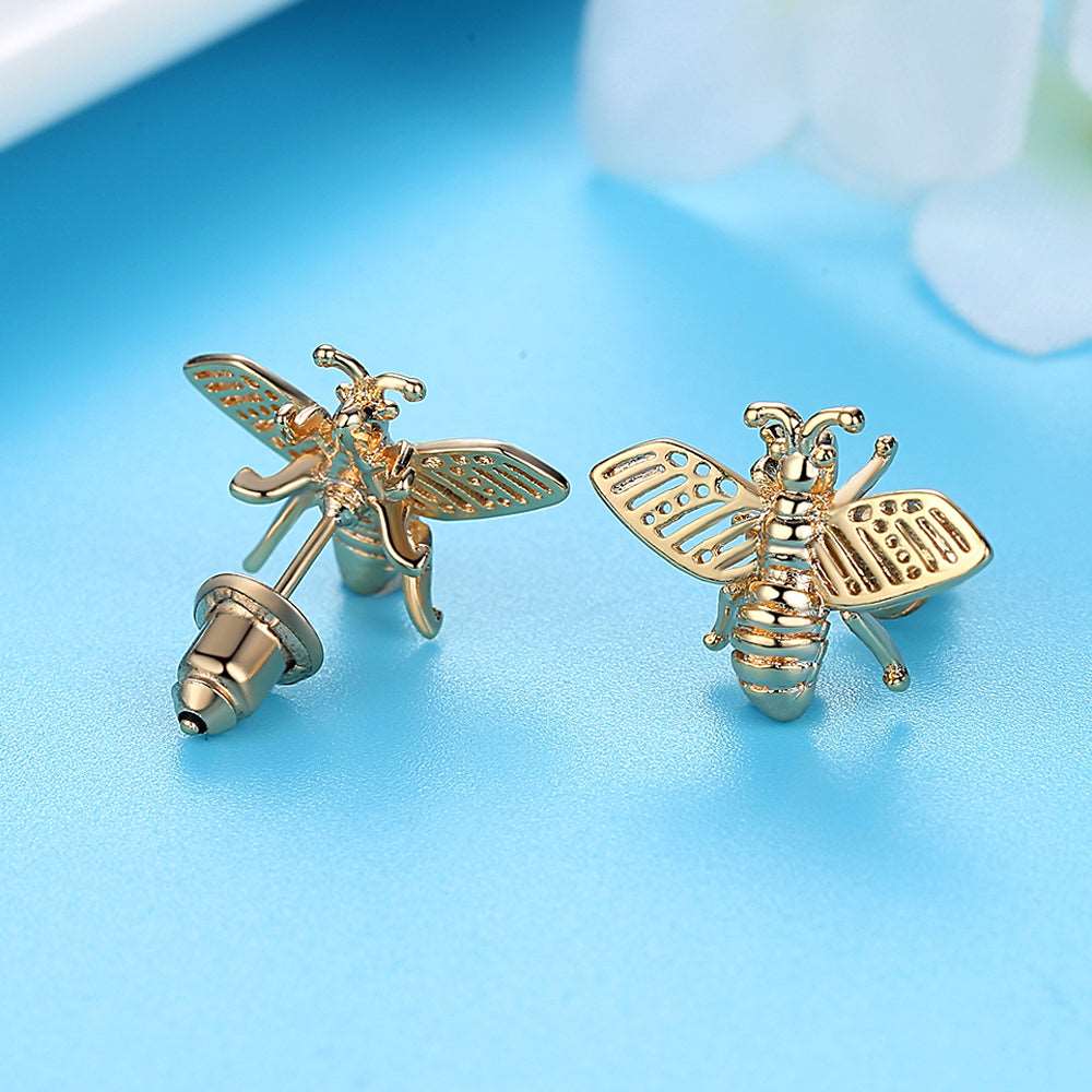 3 Styles Korean Bee and Flower Earrings