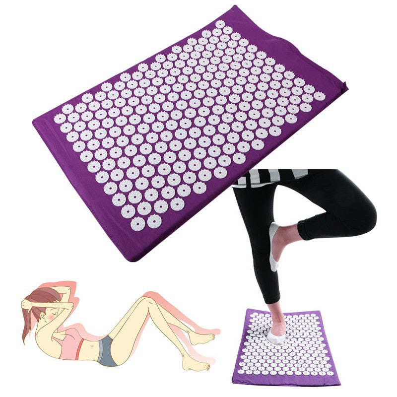 Tapis de yoga et d'acupression et massage sur coussin d'oreiller