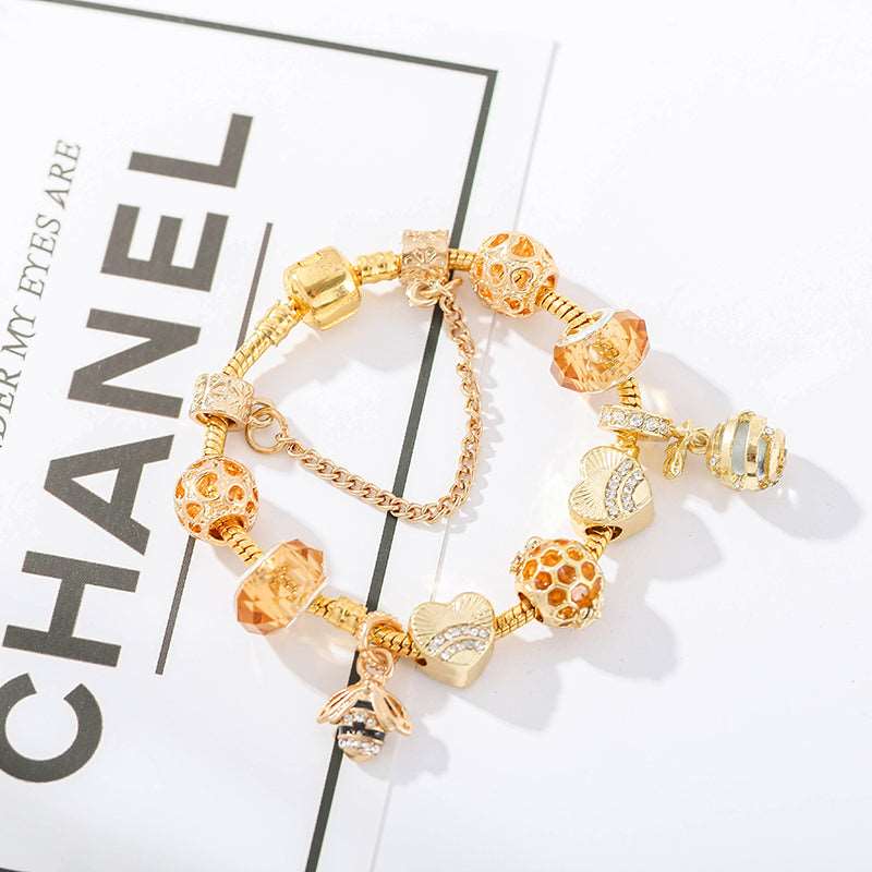 Golden Bee Fashion Bracelet