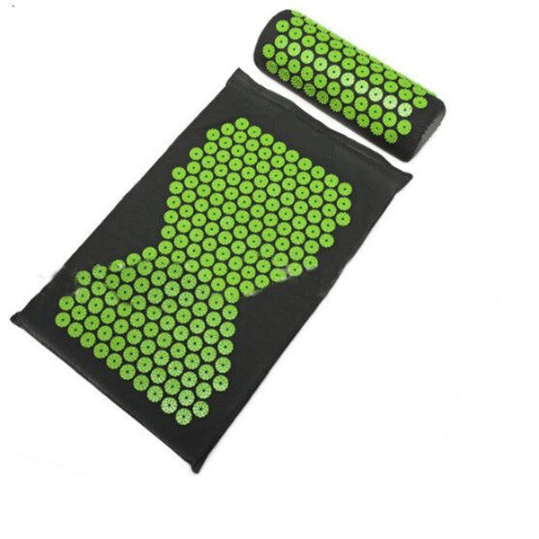 Tapis de yoga et d'acupression et massage sur coussin d'oreiller