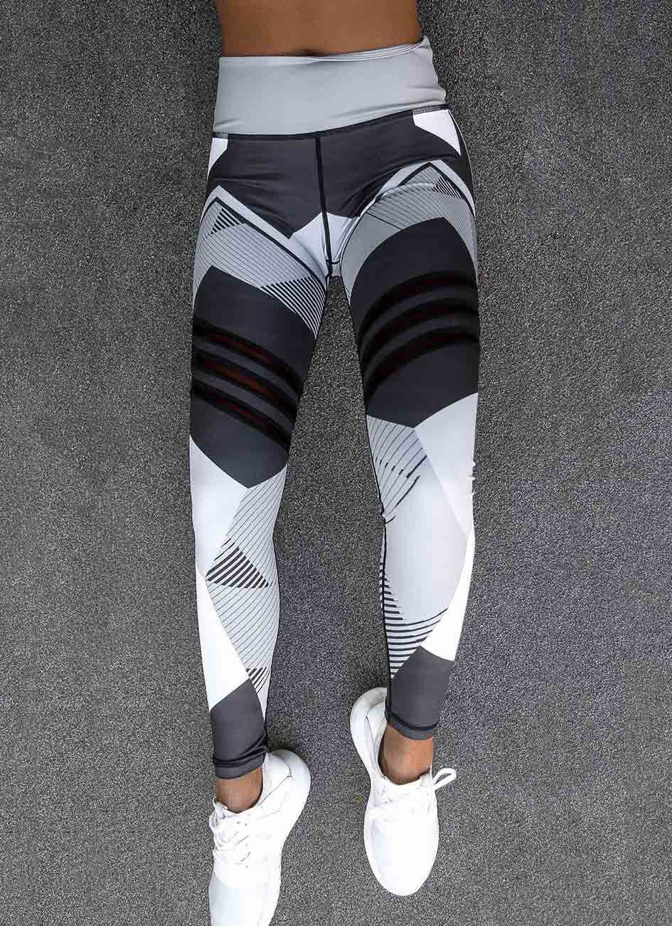 Pantalones de yoga deportivos reflectantes