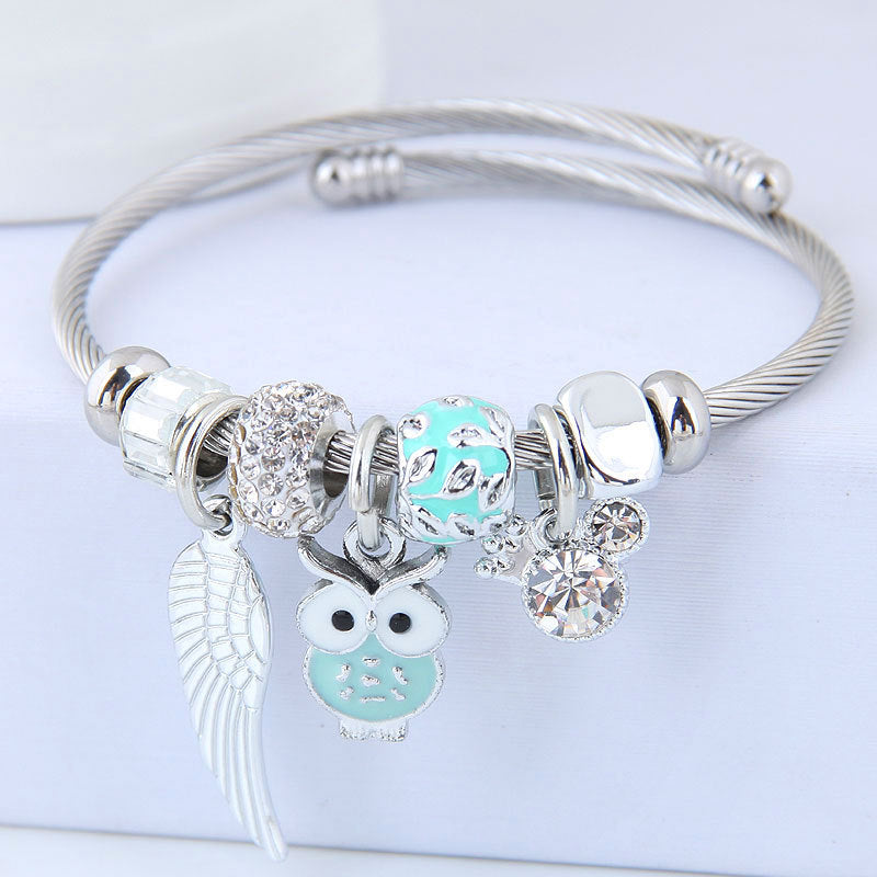 Bracelet JOUR avec ailes de hibou