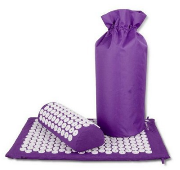 Tapis de yoga et d'acupression et massage sur coussin d'oreiller