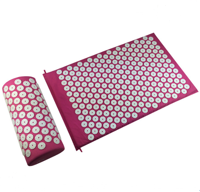 Tapis de yoga et d'acupression et massage sur coussin d'oreiller