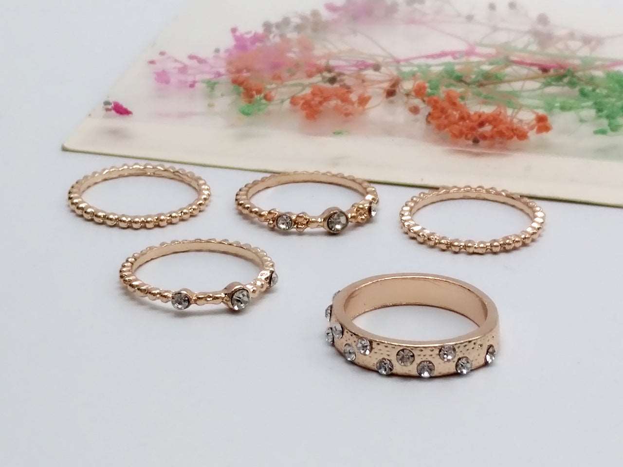 Set of 5 Bohemian Rings Bohemia