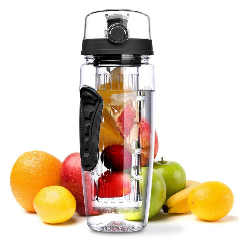 Botella de agua con infusor de frutas 1000 ml sin BPA