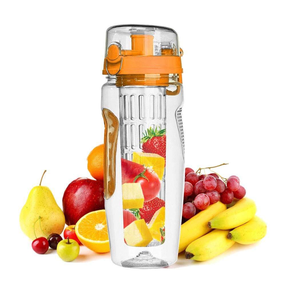 Botella de agua con infusor de frutas 1000 ml sin BPA